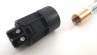 SES Adjustable Stem Lamp Holder Black Total Height 180mm, 160mm, 145mm