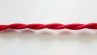 braided and twisted 2 core period flex red 0.50mm inner core 3 amp