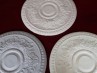 Plaster ceiling rose with flower pattern