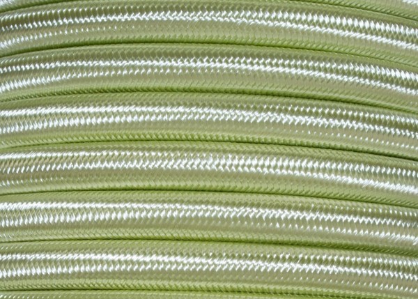 100 Metres of Braided Round silk flex Cord in Tisane 3 core 0.50mm