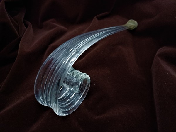 Murano Clear Glass Chandelier Scroll
