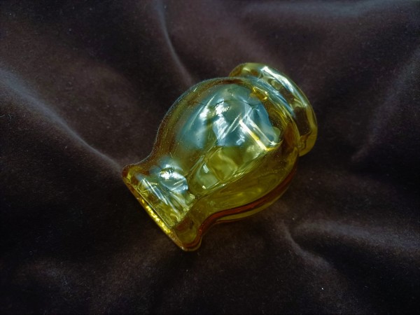 Venetian Chandelier glass stem spacer tinted amber SOLD