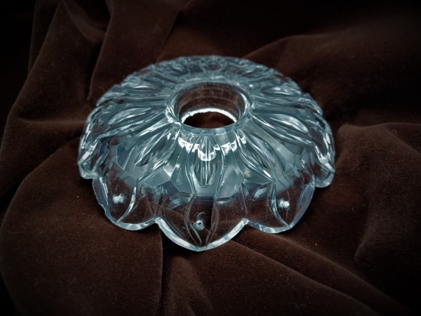 Antique Victorian Chandelier crystal drip pan