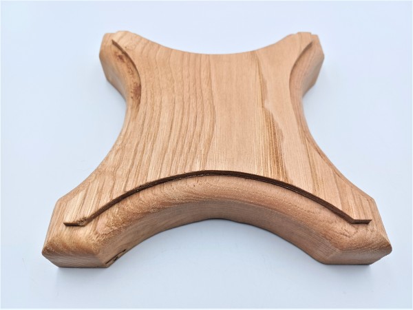 Wooden ceiling pattress or plinth English Oak, ninja star 195mm