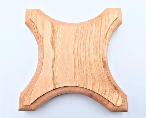 Wooden ceiling pattress or plinth English Oak, ninja star 195mm